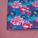 Wkładka do wózka - Twój Projekt - Liście aqua Muślin róż