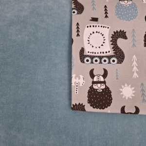 Wkładka do wózka - Twój Projekt - Wiking Welur jasny turkus