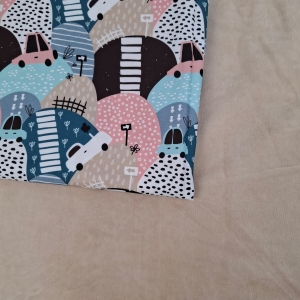 Wkładka do wózka - Twój Projekt - Pagórki Welur beżowy