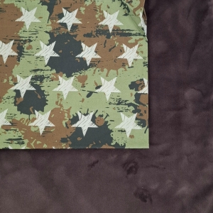 Wkładka do wózka - Twój Projekt - Star Camo 3 Welur brąz