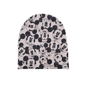 Czapka rozmiar 36 0-3 miesięcy Myszki na jasnoróżowym