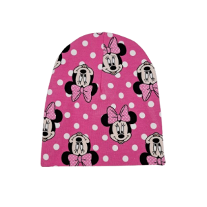 Czapka rozmiar 36 0-3 miesięcy Myszka na różowym