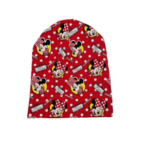 Czapka rozmiar 46 9-18 miesięcy Myszka na czerwonym