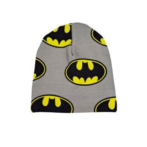 Czapka rozmiar 36 0-3 miesięcy Nietoperz na szarym