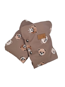 Mufki Softshell Misie czekoladowe