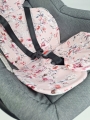 wkładka nosidełko fotelik samochodowy różowy ogród 3