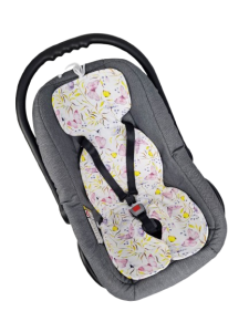 Wkładka antypotowa do fotelika Siatka 3D Motyle Róż