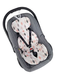 Wkładka antypotowa do fotelika Siatka 3D Romby Beż Brąz