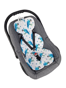 Wkładka antypotowa do fotelika Siatka 3D Papugi