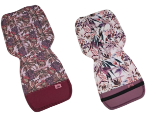 Wkładka do wózka Uniwersalna Chryzantemy + Fioletowe kwiaty egzotyczne