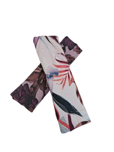 chryzantemy bordo + kwiaty egzotyczne fiolet wkładka uniwersalna ochraniacze na pasy naramienne