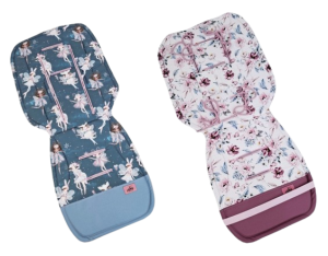 Wkładka do wózka Uniwersalna Wróżki i kwiaty