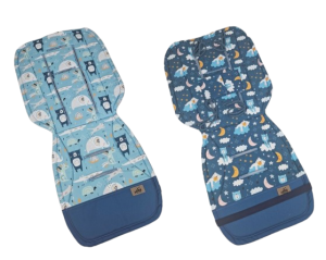 Wkładka do wózka Uniwersalna Misie Granat Błękit