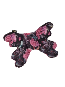 Poduszka motylek Peonie na czarnym