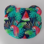 Poduszka Miś bambusowa Duża Papugi i Arbuzy